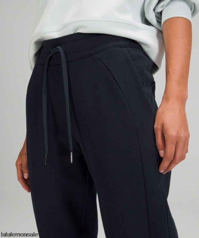 Lululemon Damen DELULU246 | Scuba High-rise Jogginghose Aus Fransenfrottee True Navy